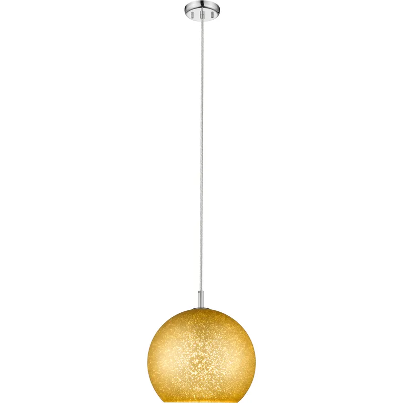 Nimbus 1 Light 12 inch Chrome Pendant Ceiling Light