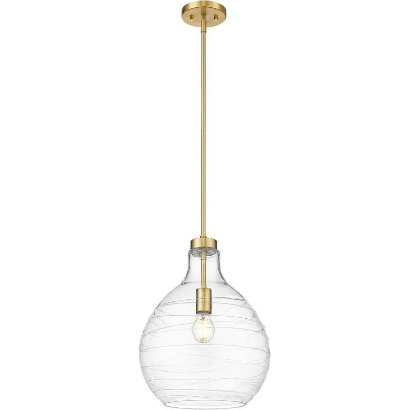 Bon Air 1 Light 13 inch Modern Gold Pendant Ceiling Light