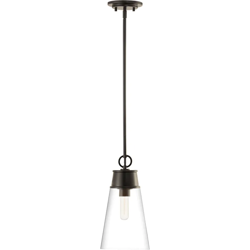 Wentworth 1 Light 7.5 inch Matte Black Pendant Ceiling Light