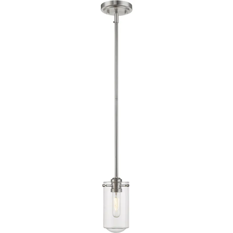 Delaney 1 Light 4 inch Brushed Nickel Pendant Ceiling Light