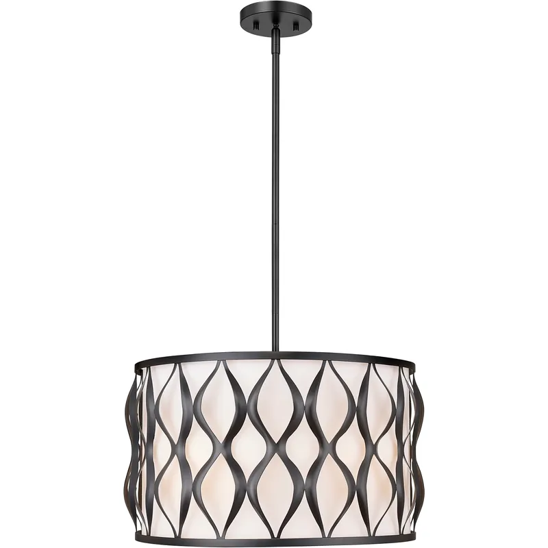 Harden 5 Light 18.25 inch Matte Black Pendant Ceiling Light