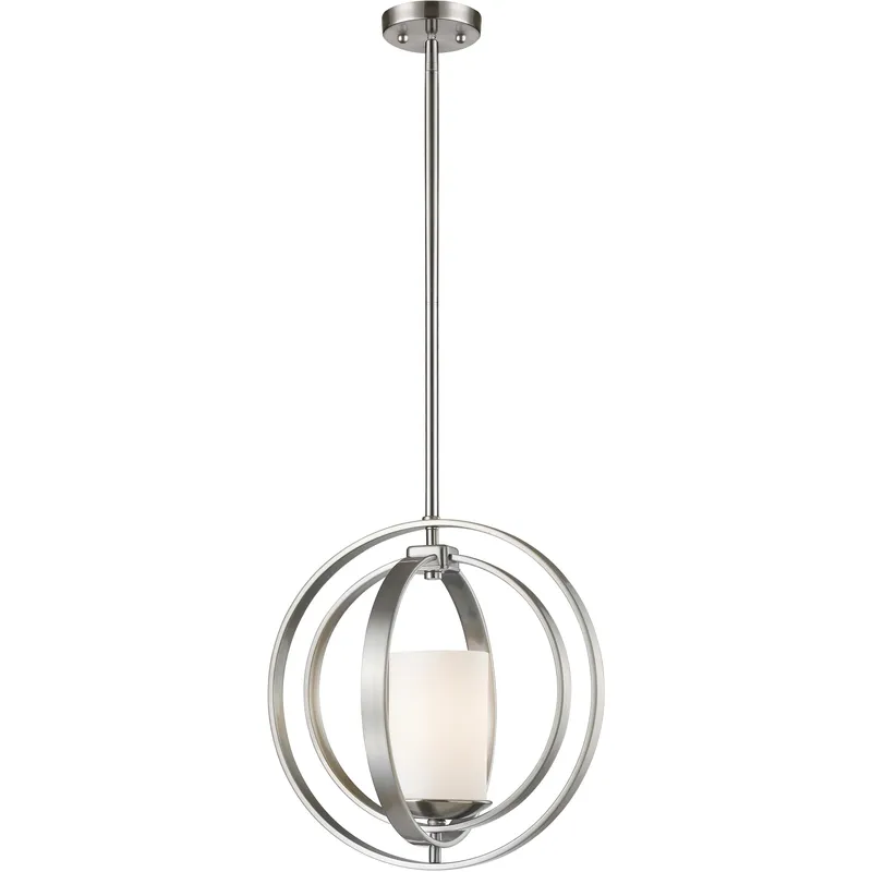 Ashling 1 Light 14.13 inch Brushed Nickel Pendant Ceiling Light