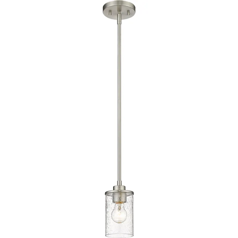 Beckett 1 Light 5.25 inch Brushed Nickel Pendant Ceiling Light
