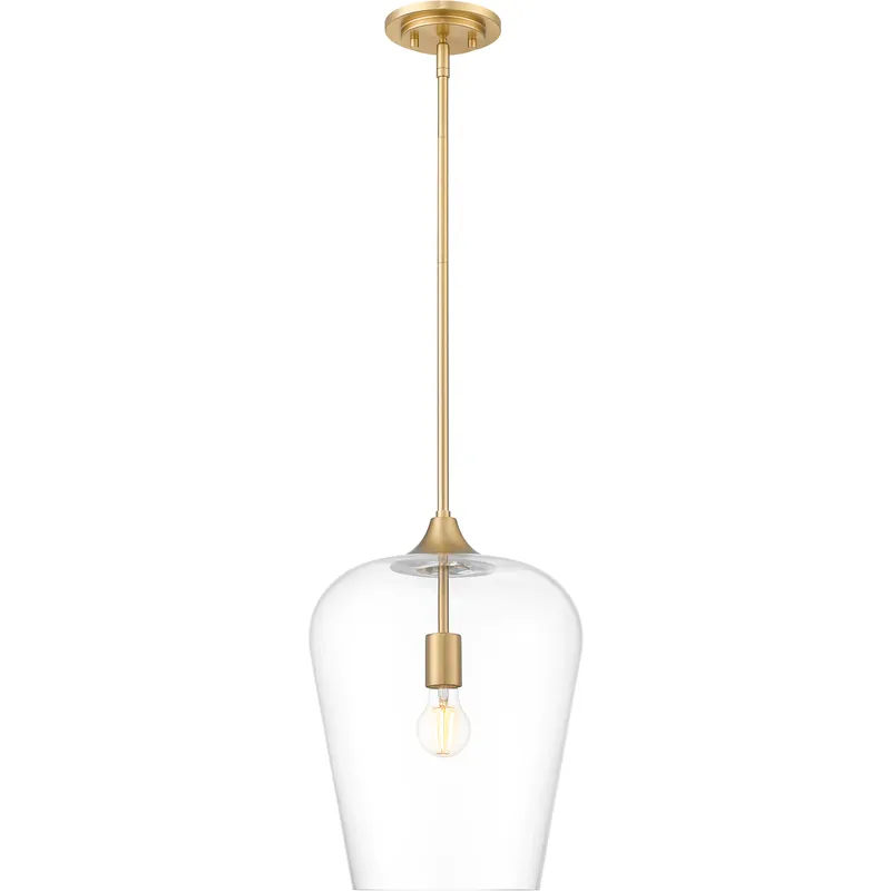 Joliet 1 Light 12 inch Burnished Brass Pendant Ceiling Light