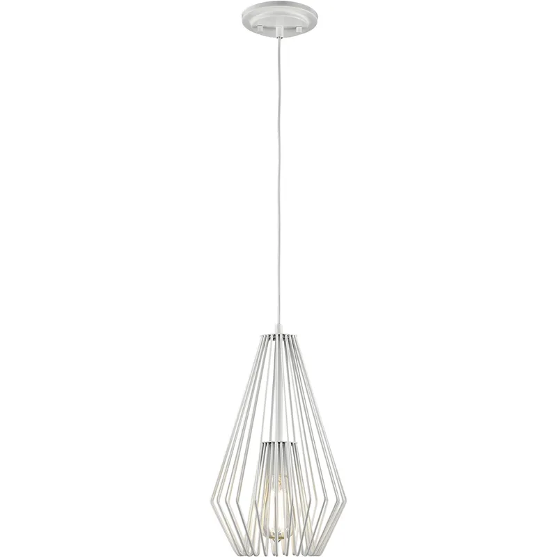 Quintus 1 Light 9.25 inch Gloss White Pendant Ceiling Light