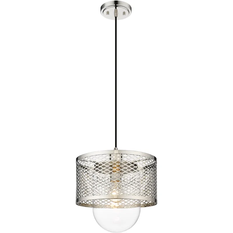 Kipton 1 Light 11 inch Polished Nickel Pendant Ceiling Light