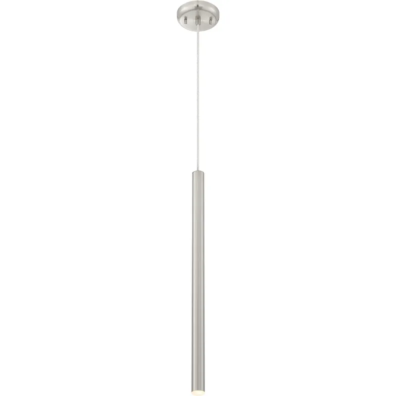 Forest LED 4.75 inch Brushed Nickel Pendant Ceiling Light in Brushed Nickel Steel