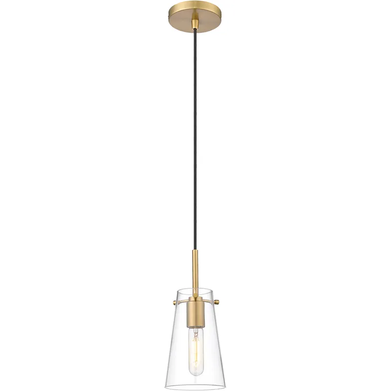 Kira 1 Light 5 inch Modern Gold Pendant Ceiling Light