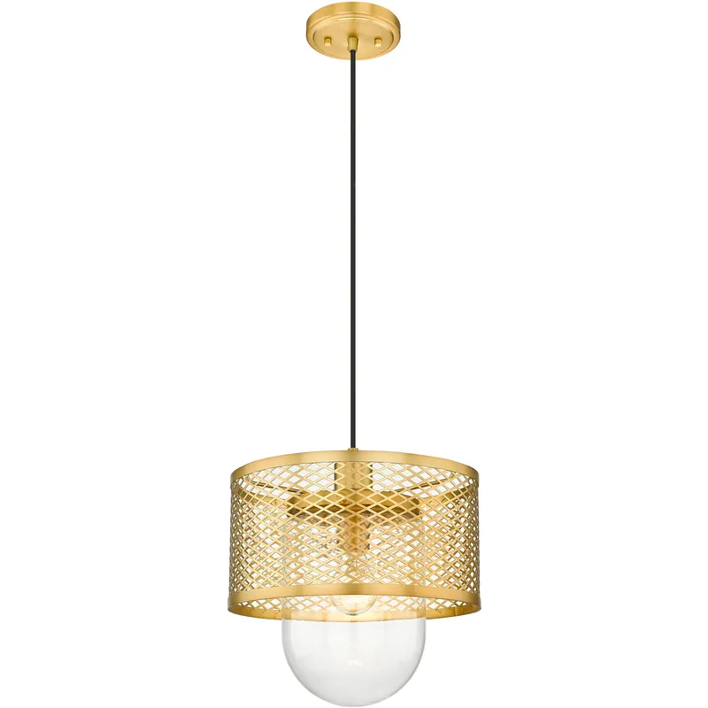 Kipton 1 Light 11 inch Rubbed Brass Pendant Ceiling Light in Rubbed Bronze