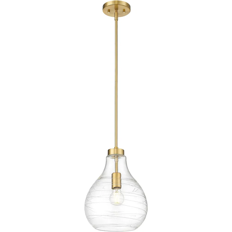 Bon Air 1 Light 10 inch Modern Gold Pendant Ceiling Light