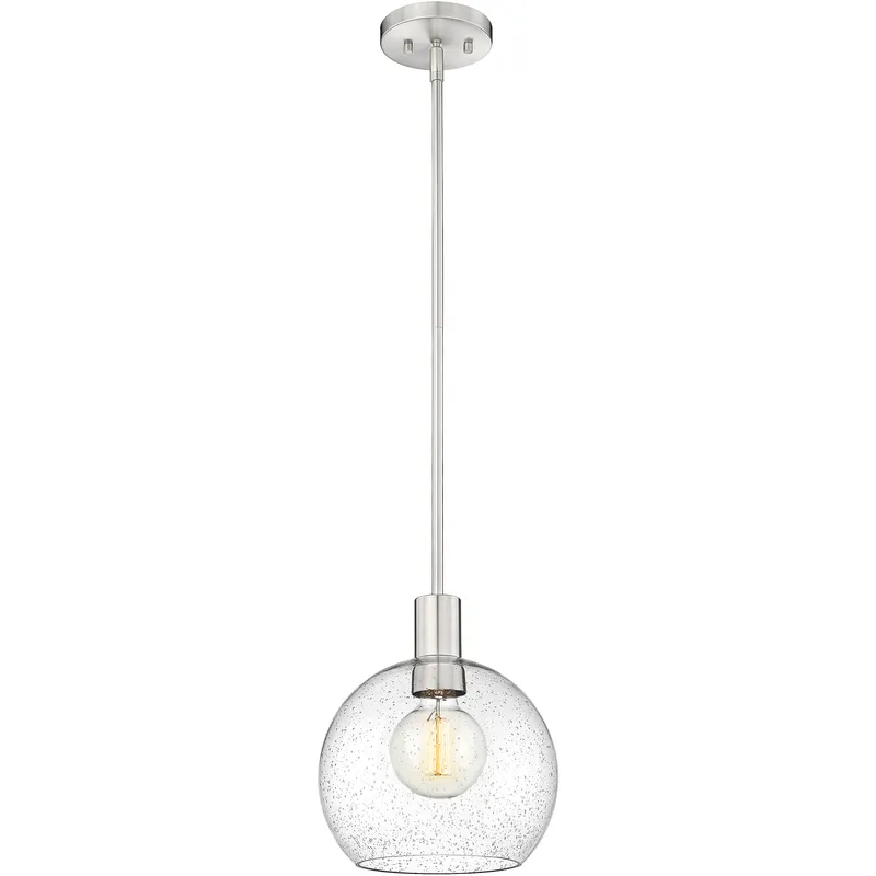 Margo 1 Light 9.75 inch Brushed Nickel Pendant Ceiling Light