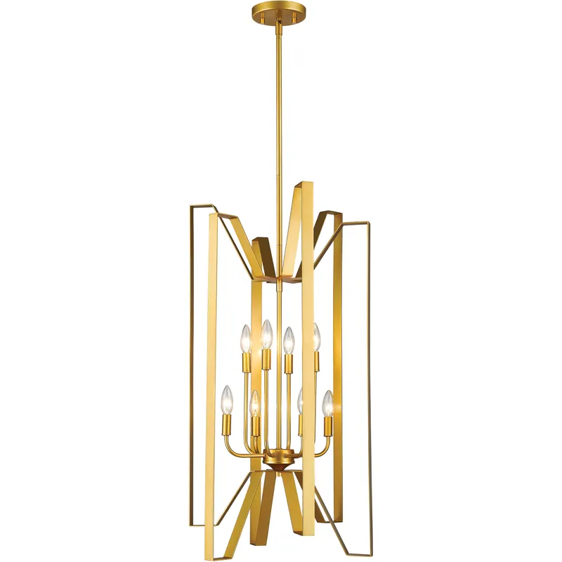 Marsala 8 Light 19 inch Polished Metallic Gold Chandelier Ceiling Light