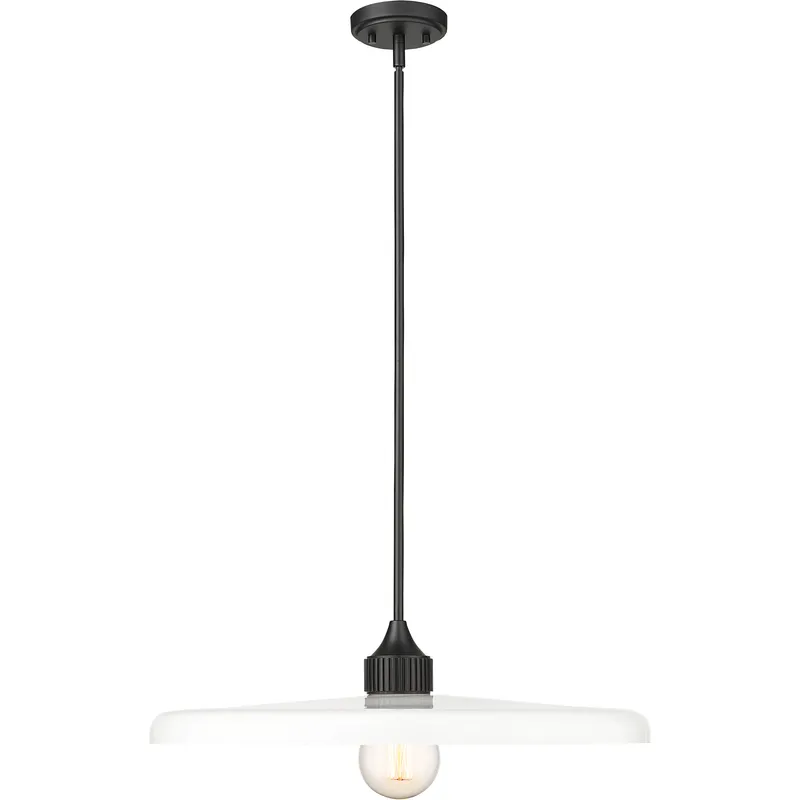 Paloma 1 Light 24 inch Matte Black Pendant Ceiling Light