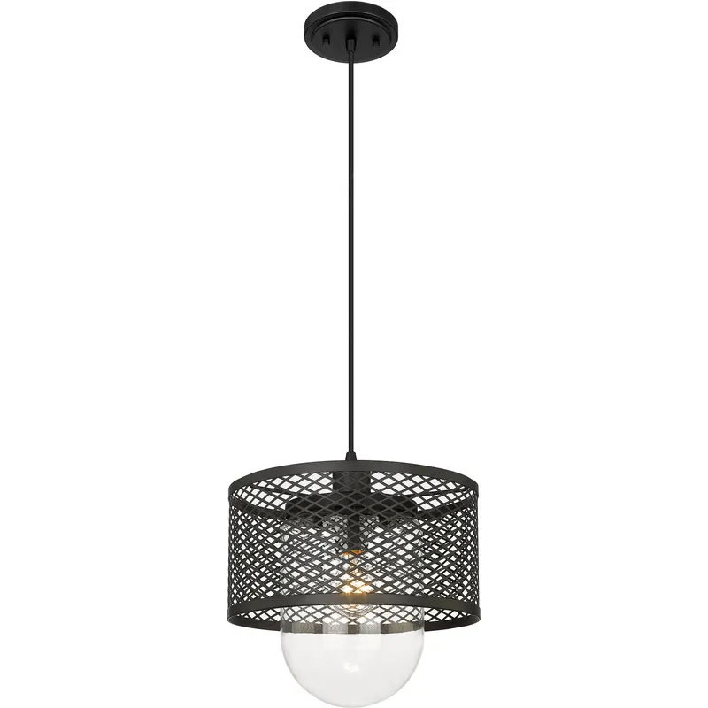 Kipton 1 Light 11 inch Matte Black Pendant Ceiling Light