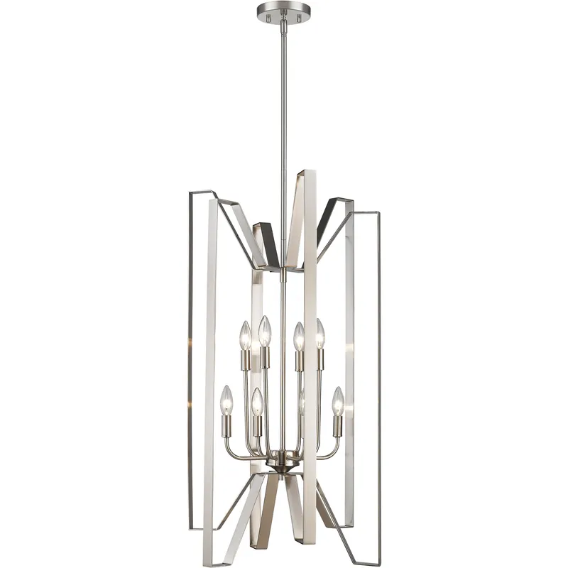 Marsala 8 Light 19 inch Brushed Nickel Chandelier Ceiling Light