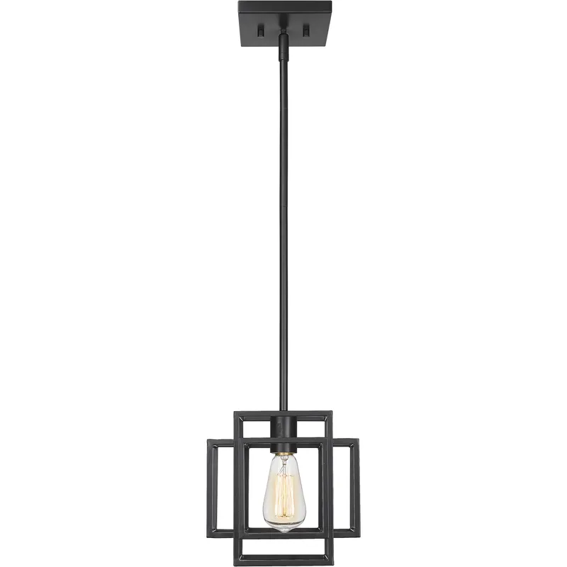 Titania 1 Light 8.5 inch Matte Black Pendant Ceiling Light