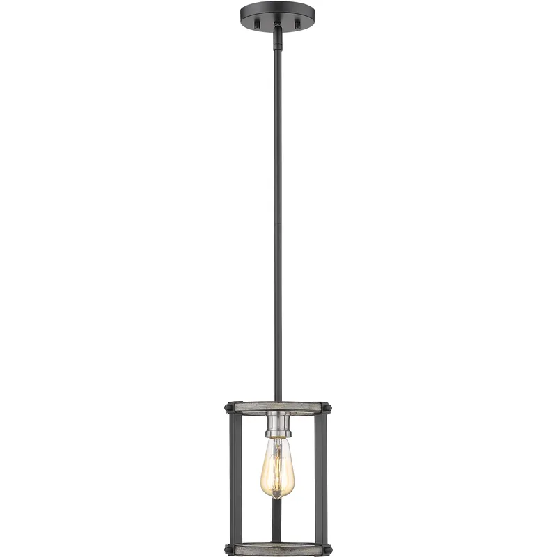 Kirkland 1 Light 7 inch Ashen Barnboard Pendant Ceiling Light