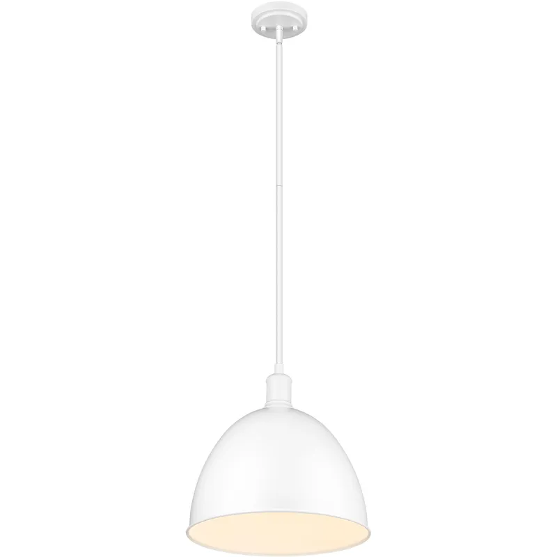 Sawyer 1 Light 12.5 inch Satin White Pendant Ceiling Light