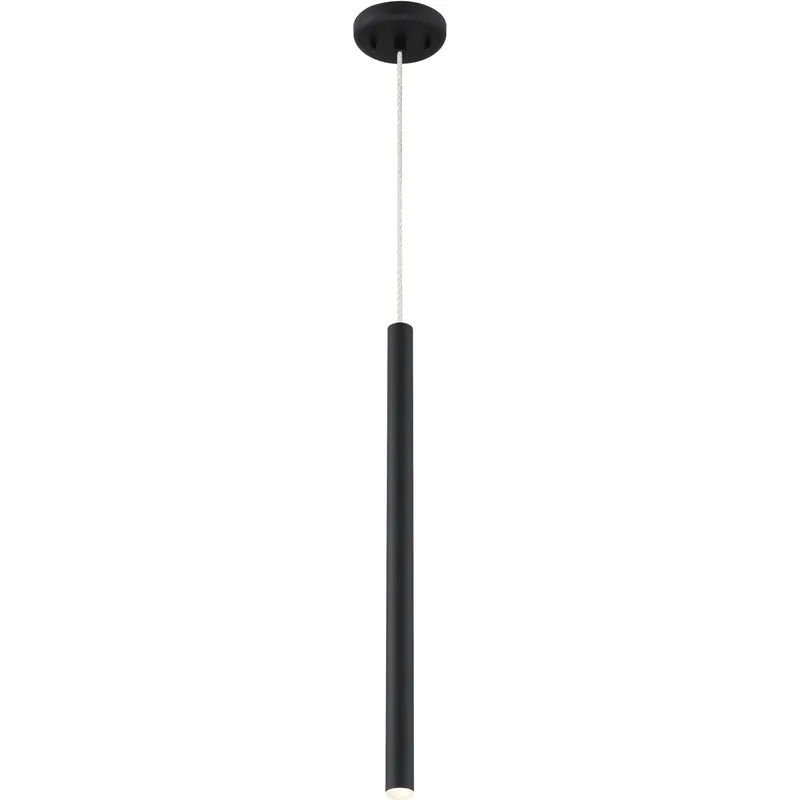 Forest LED 4.75 inch Matte black Pendant Ceiling Light in Matt black Steel