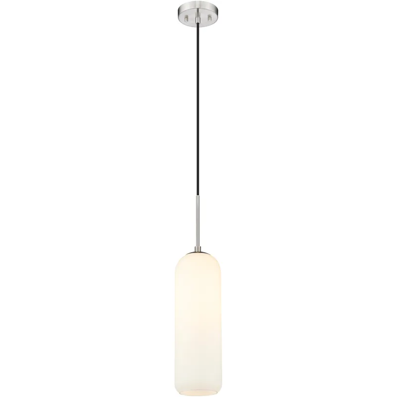 Monty 1 Light 5.25 inch Brushed Nickel Pendant Ceiling Light