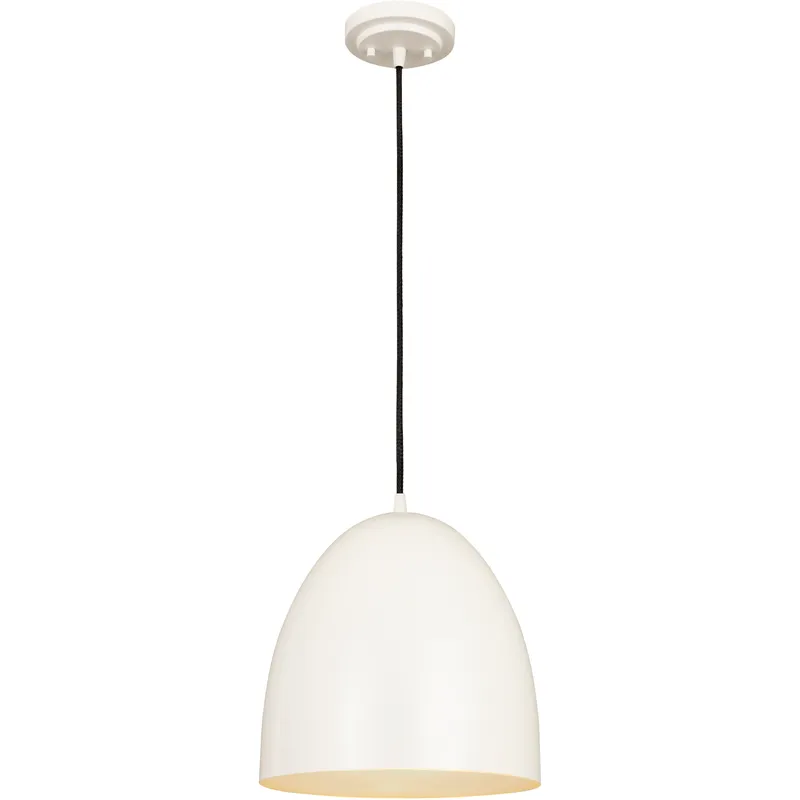 Z-Studio 1 Light 12 inch Satin White Pendant Ceiling Light in Matte White