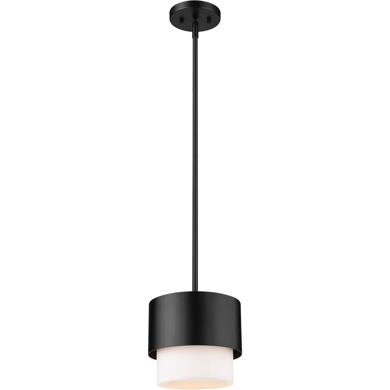 Counterpoint 1 Light 7.25 inch Matte Black Pendant Ceiling Light