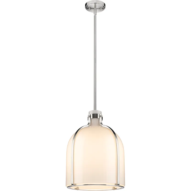 Pearson 1 Light 12.25 inch Brushed Nickel Pendant Ceiling Light