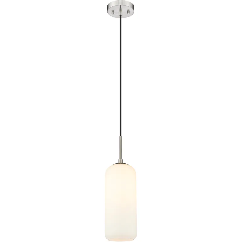 Monty 1 Light 5.25 inch Brushed Nickel Pendant Ceiling Light