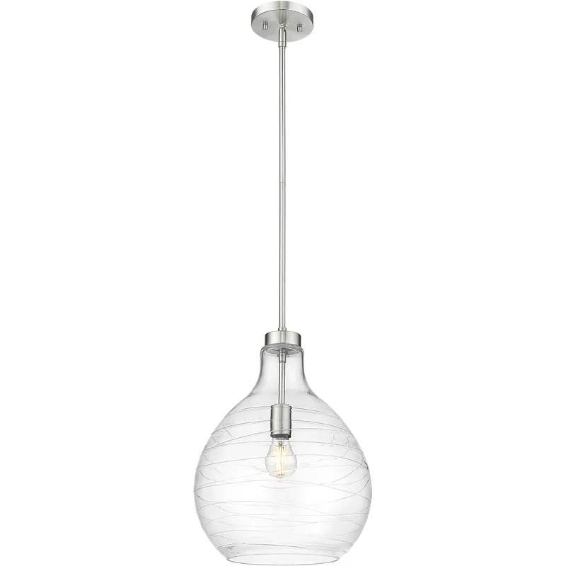 Bon Air 1 Light 13 inch Brushed Nickel Pendant Ceiling Light