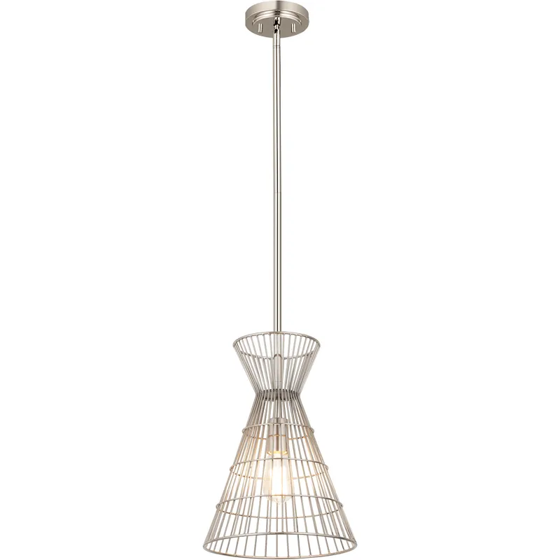 Alito 1 Light 11 inch Polished Nickel Pendant Ceiling Light