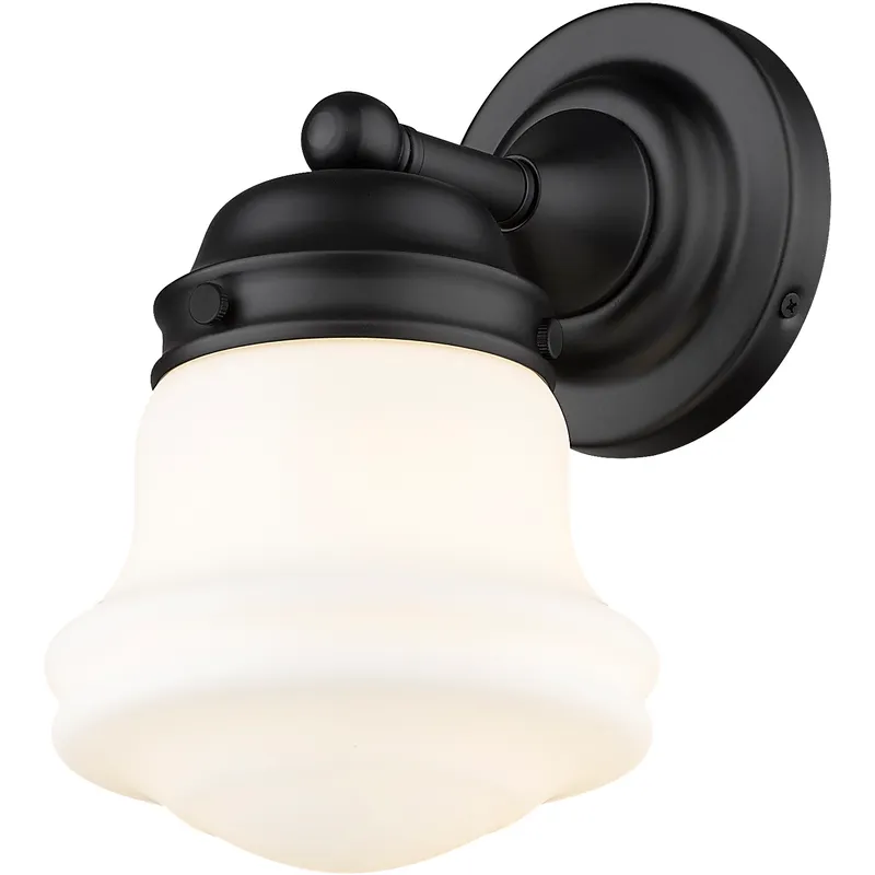 Vaughn 1 Light 6 inch Matte Black Wall Sconce Wall Light