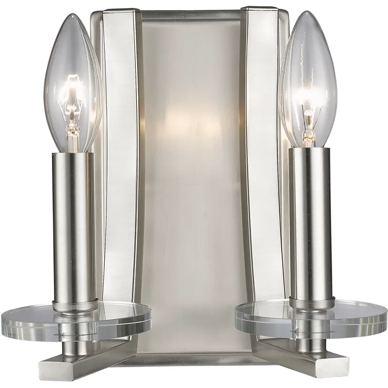 Verona 2 Light 8.5 inch Brushed Nickel Wall Sconce Wall Light