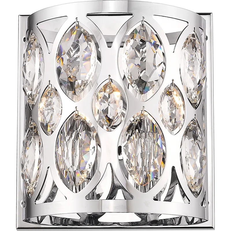 Dealey 2 Light 8.5 inch Chrome Wall Sconce Wall Light