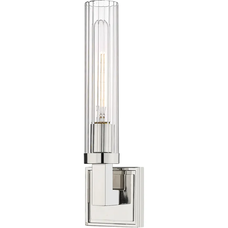 Beau Wall Sconce Wall Light in Polished Nickel