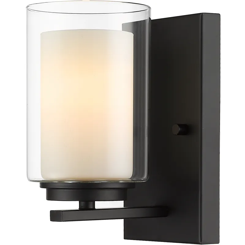 Willow 1 Light 4.5 inch Matte Black Wall Sconce Wall Light