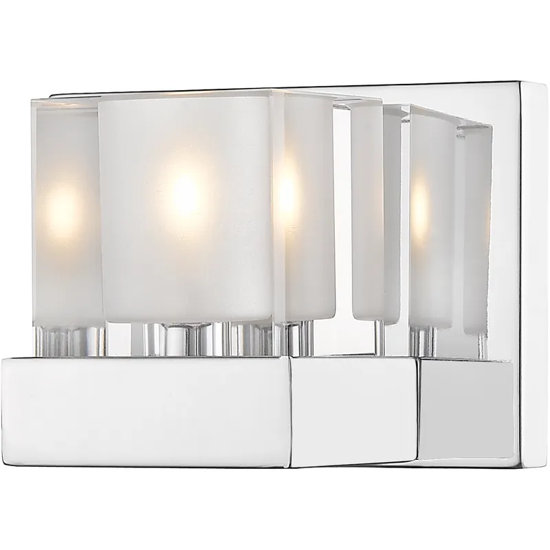 Fallon 1 Light 6 inch Chrome Wall Sconce Wall Light in G9, Clear and Frosted