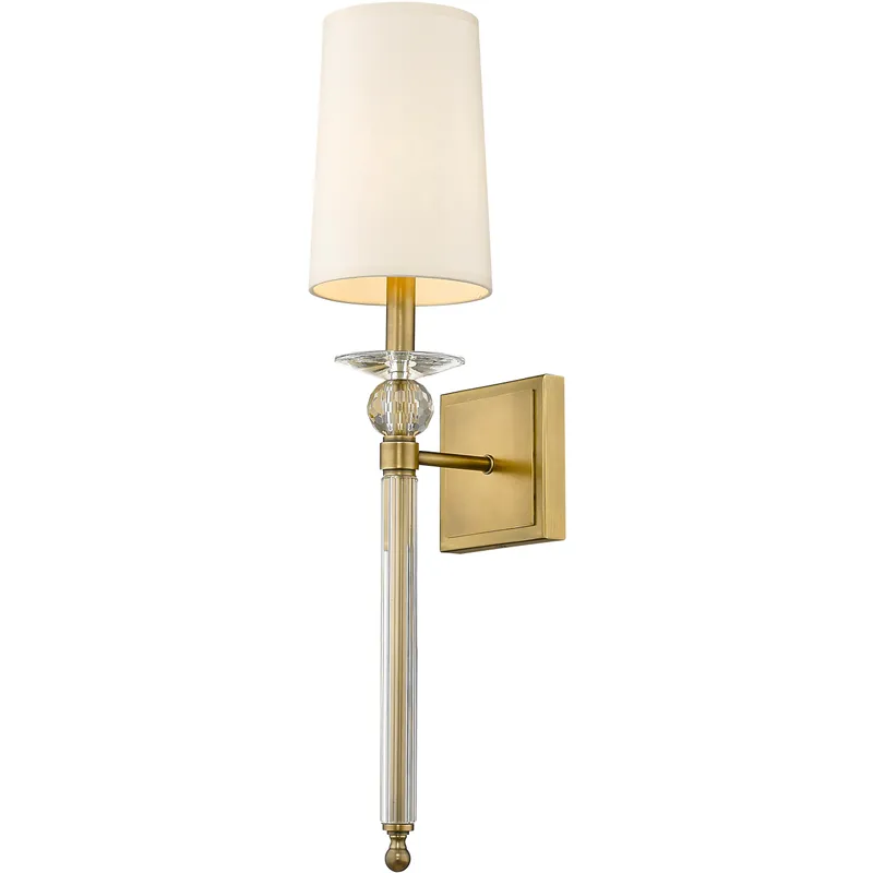 Ava 1 Light 5.5 inch Rubbed Brass Wall Sconce Wall Light
