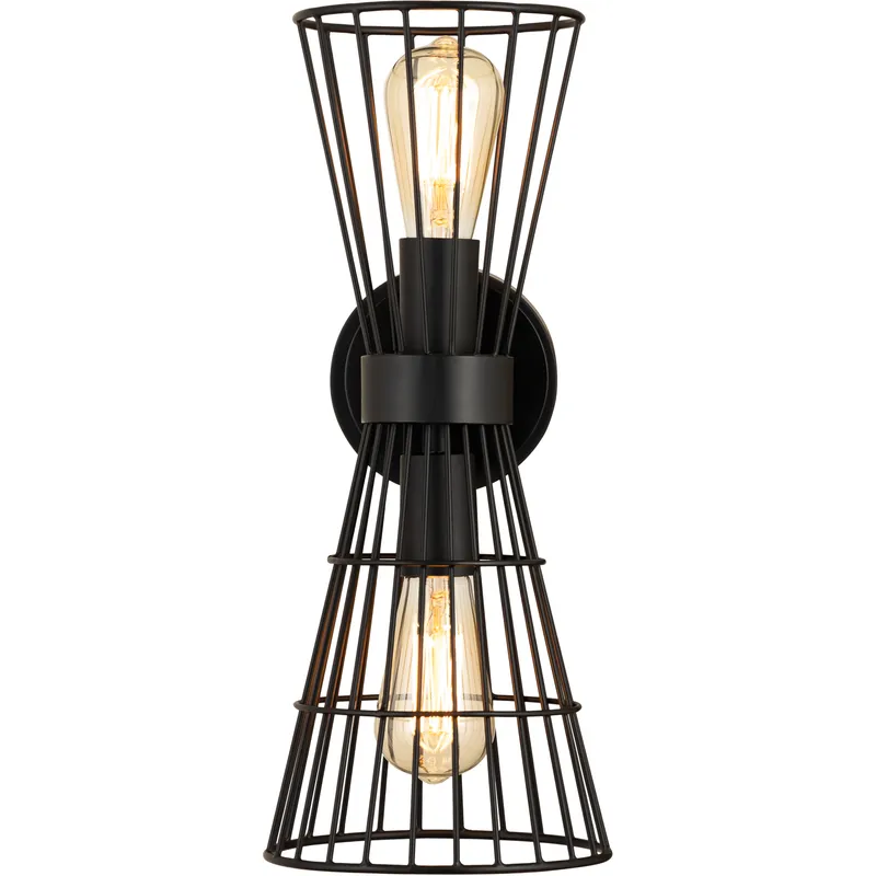 Alito 2 Light 7 inch Matte Black Wall Sconce Wall Light