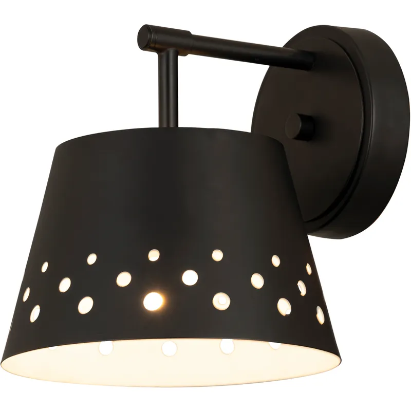 Katie 1 Light 8 inch Matte Black Wall Sconce Wall Light