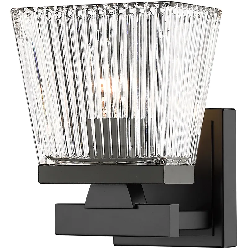 Astor 1 Light 5.75 inch Matte Black Wall Sconce Wall Light