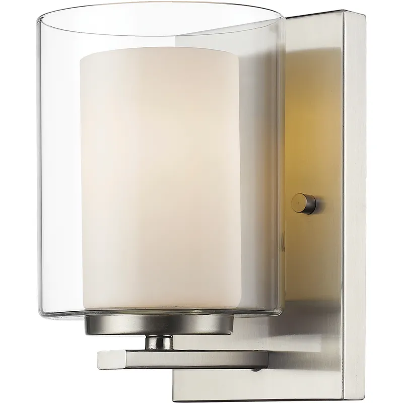 Willow 1 Light 4.5 inch Brushed Nickel Wall Sconce Wall Light