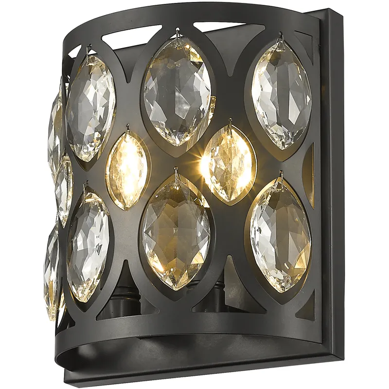 Dealey 2 Light 8.25 inch Matte Black Wall Sconce Wall Light