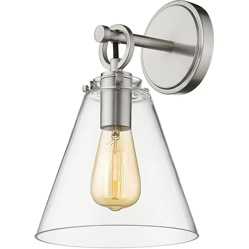 Harper 1 Light 8 inch Brushed Nickel Wall Sconce Wall Light