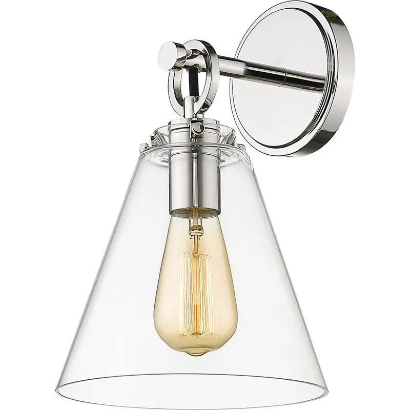 Harper 1 Light 8 inch Polished Nickel Wall Sconce Wall Light
