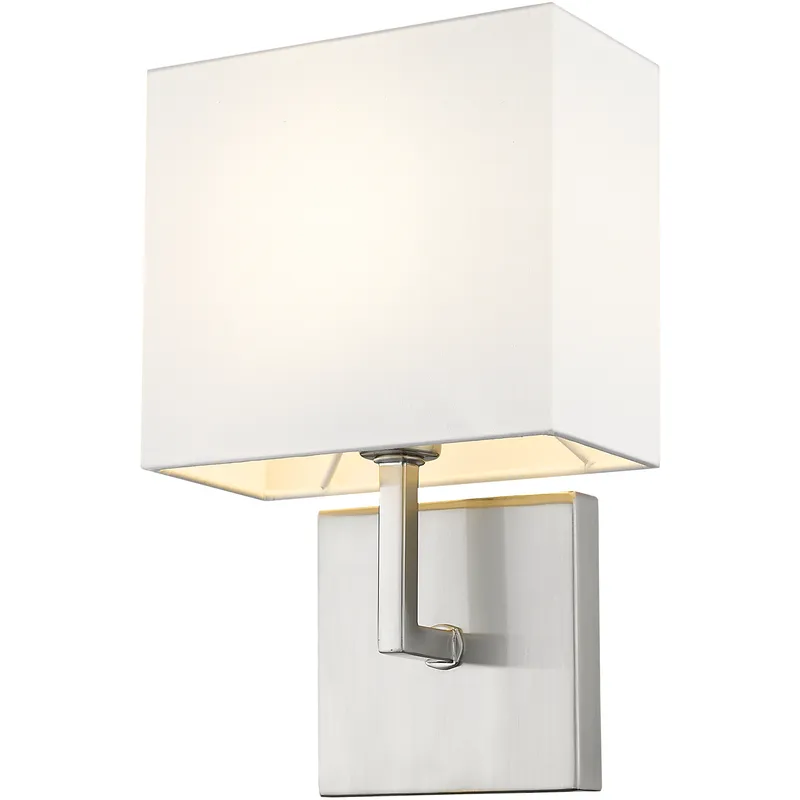 Saxon 1 Light 7 inch Brushed Nickel Wall Sconce Wall Light
