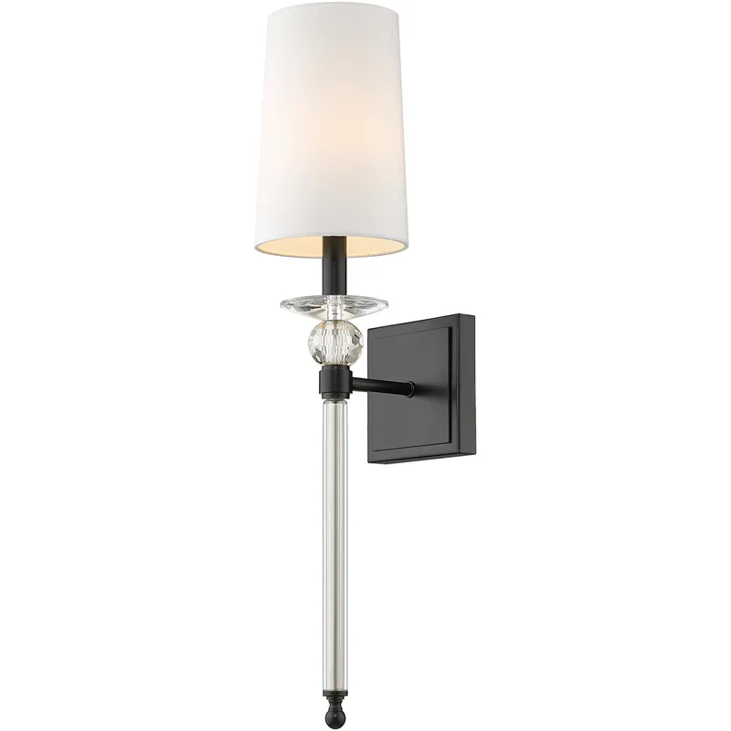 Ava 1 Light 5.5 inch Matte Black Wall Sconce Wall Light