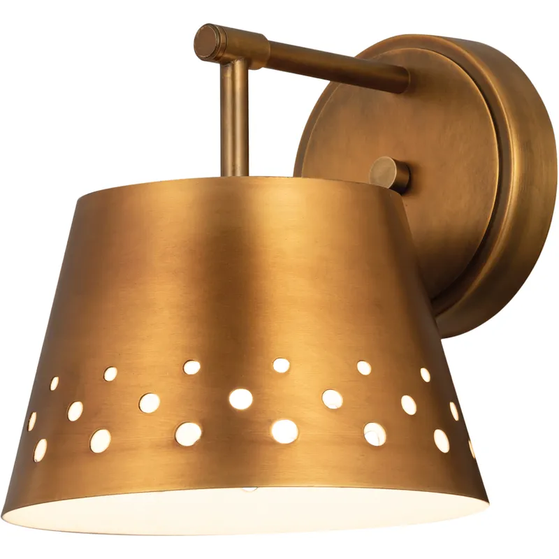Katie 1 Light 8 inch Rubbed Brass Wall Sconce Wall Light