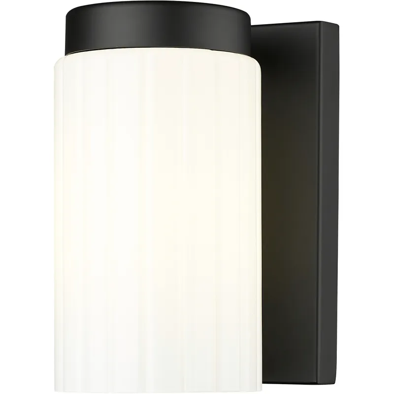 Burk 1 Light 4.25 inch Matte Black Wall Sconce Wall Light