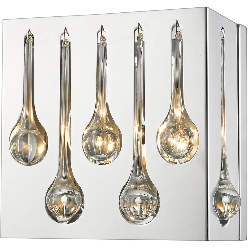 Oberon 2 Light 9 inch Chrome Wall Sconce Wall Light