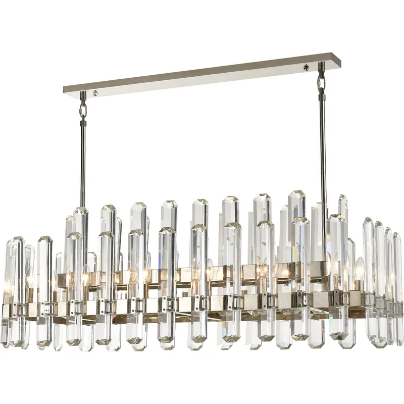 Clarion 28 Light 18 inch Polished Nickel Chandelier Ceiling Light